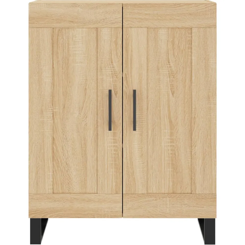vidaXL Dressoir 69,5x34x90 cm bewerkt hout sonoma eikenkleurig