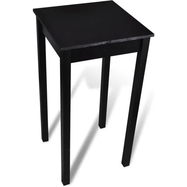vidaXL Bartafel - 55x55x107 - cm - MDF - zwart