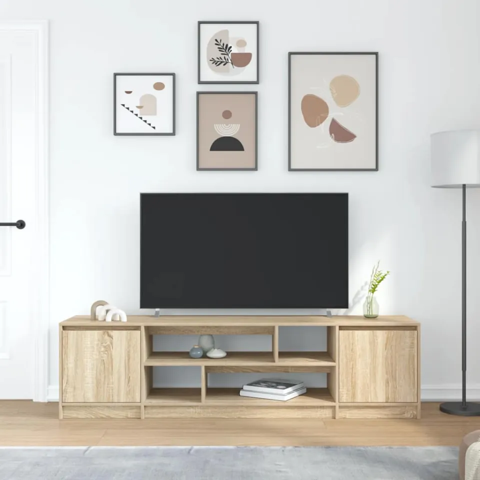 vidaXL Tv-meubel 188,5x41x50 cm spaanplaat sonoma eikenkleurig, foto 3