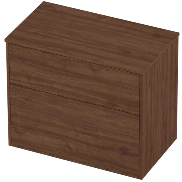 Proline Deck Badmeubelset Voor Grepen Asymmetrisch Kader 80x46x67 cm Indian Walnut Houtlook