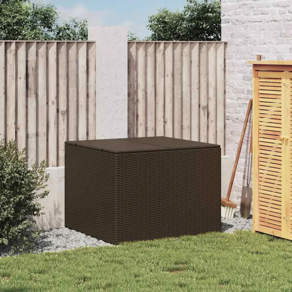 vidaXL Tuinbox 291 L poly rattan bruin, foto 3