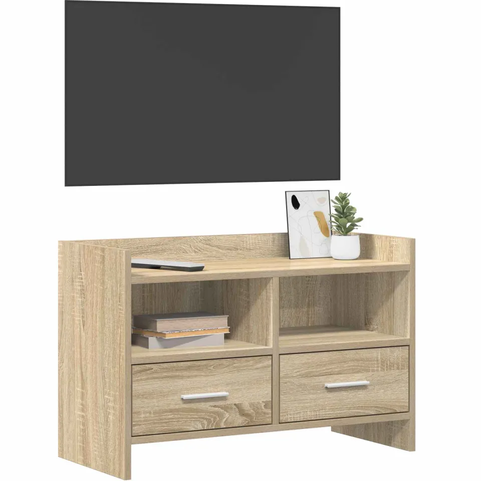 vidaXL TV-kast 71,5 x 33 x 47 cm Sonoma Eiken Bewerkt hout, foto 3