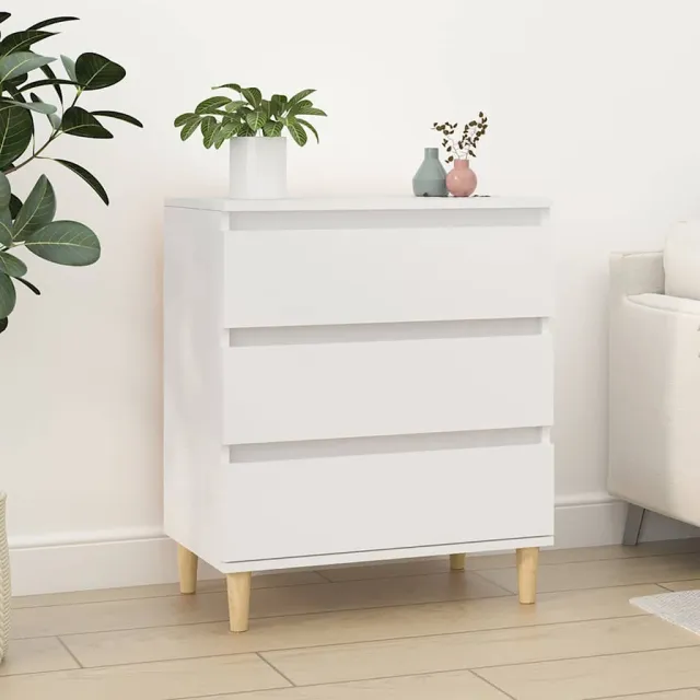 vidaXL Dressoir 60x35x70 cm bewerkt hout wit, foto 2