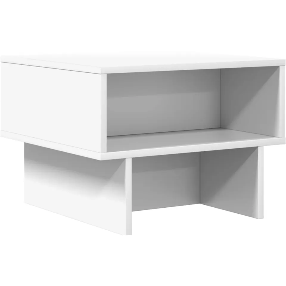 vidaXL Salontafel Wit 48 x 46 x 35 cm Bewerkt hout, foto 4