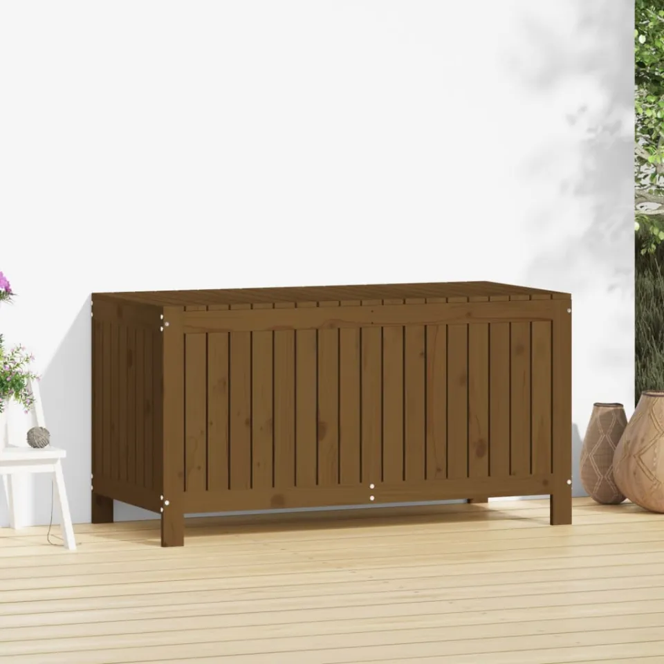 vidaXL Tuinbox 121x55x64 cm massief grenenhout honingbruin bruin, foto 3