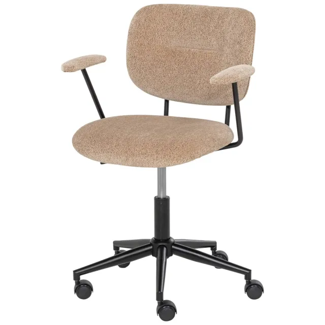 WOOOD Brint Bureaustoel Met Armleuning - Zand - 87x62x63 sand