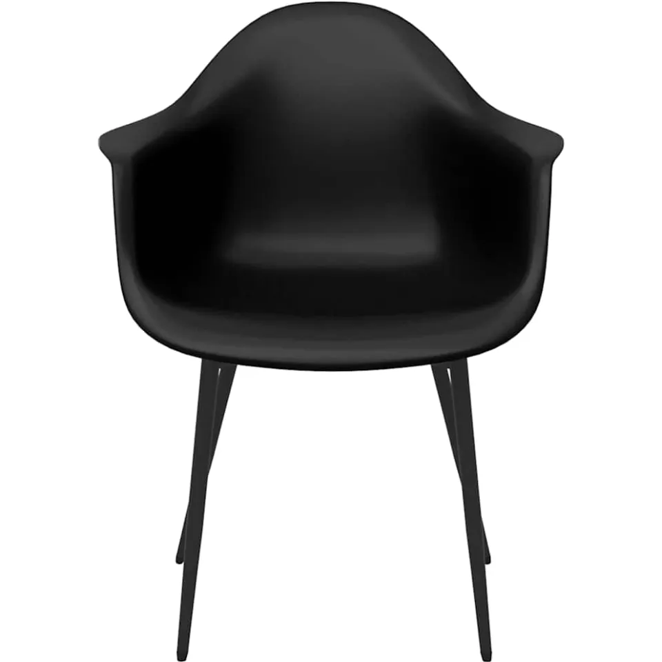 vidaXL Eetkamerstoelen 4 st PP zwart, foto 4