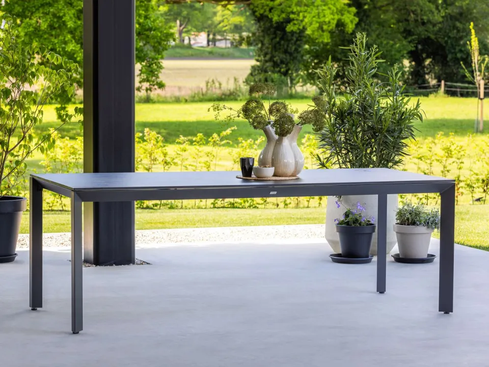 Bellagio tuinmeubelen Bellagio Sestino dining tuintafel 220x90cm grijs, foto 3