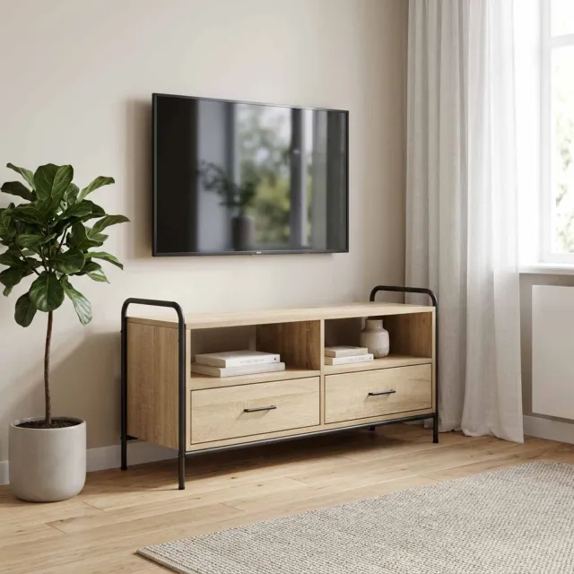 vidaXL Tv-meubel 67,5 x 33 x 50 cm Sonoma Eiken Bewerkt hout, foto 2