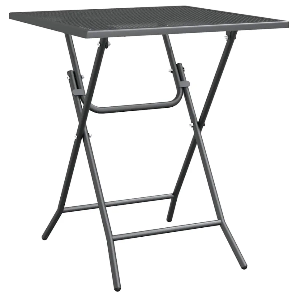 vidaXL Tuintafel 60x60x72 cm metaalgaas antracietkleurig, foto 4