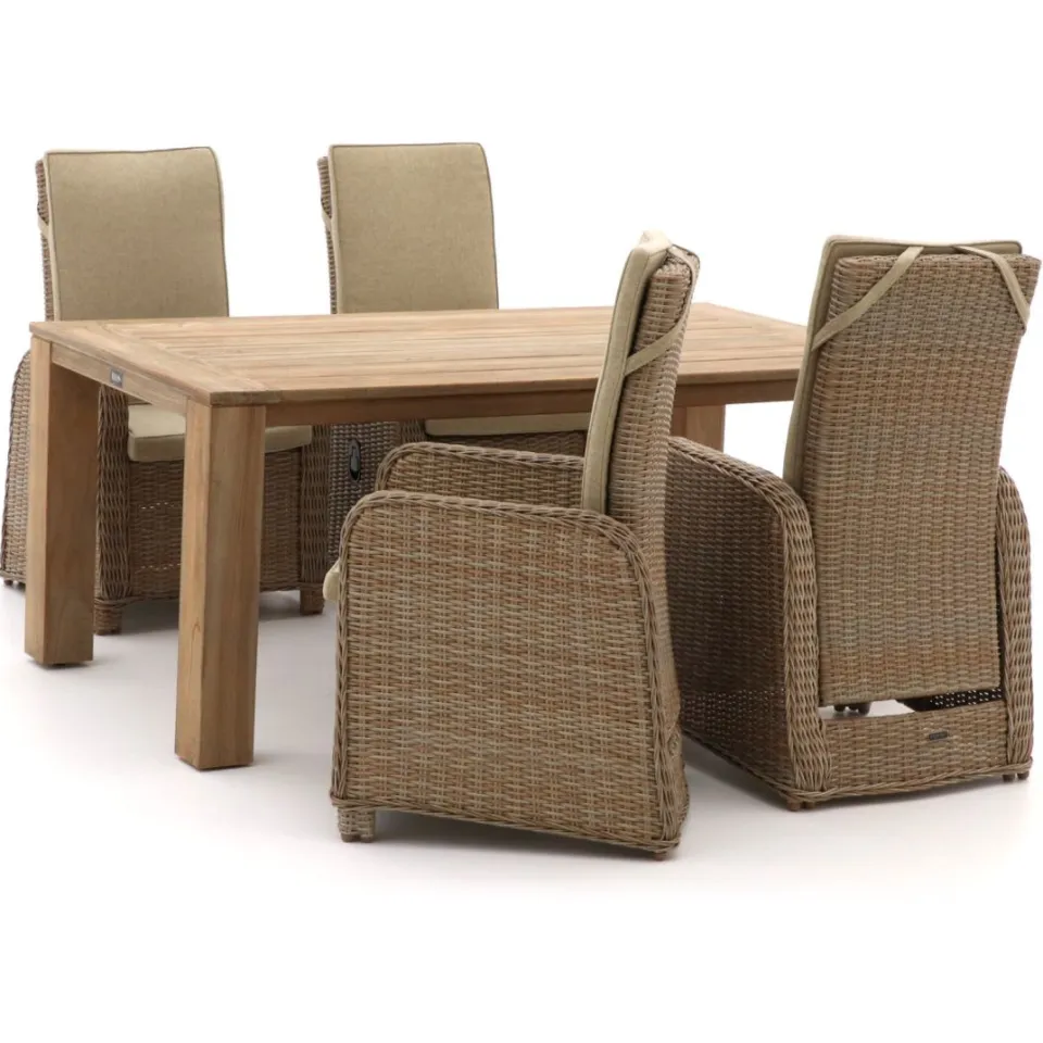Intenso Furniture Intenso Umbria/ROUGH-X 200cm dining tuinset 5-delig verstelbaar bruin, foto 5