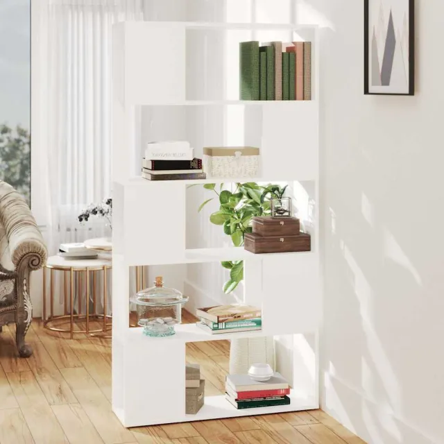 vidaXL Boekenkast/kamerscherm 80x24x155 cm bewerkt hout wit