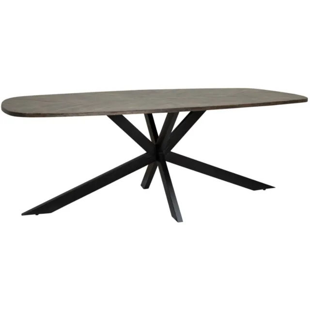 Tower Living Silvi eettafel Deens ovaal - 200 cm - olijfbruin