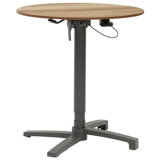 SenS-Line Lima HPL bistro tafel verstelbaar antraciet/ hout