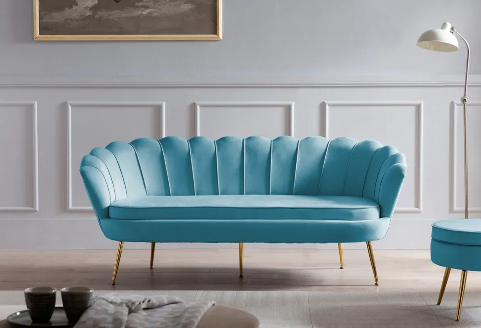 bank Chanelle blauw, foto 4