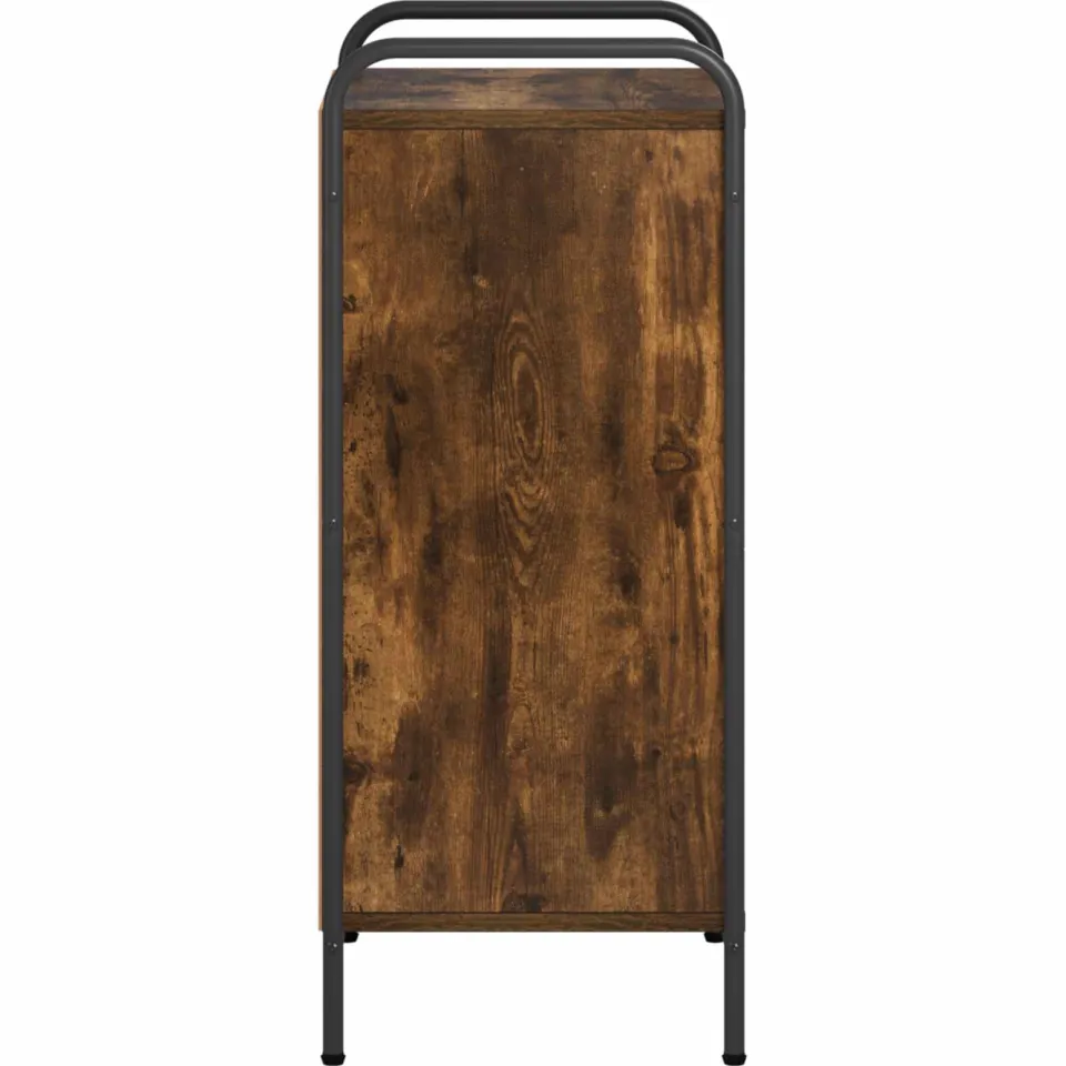 vidaXL Boekenkast 55,5 x 33 x 174 cm Bewerkt hout Gerookt eiken, foto 4