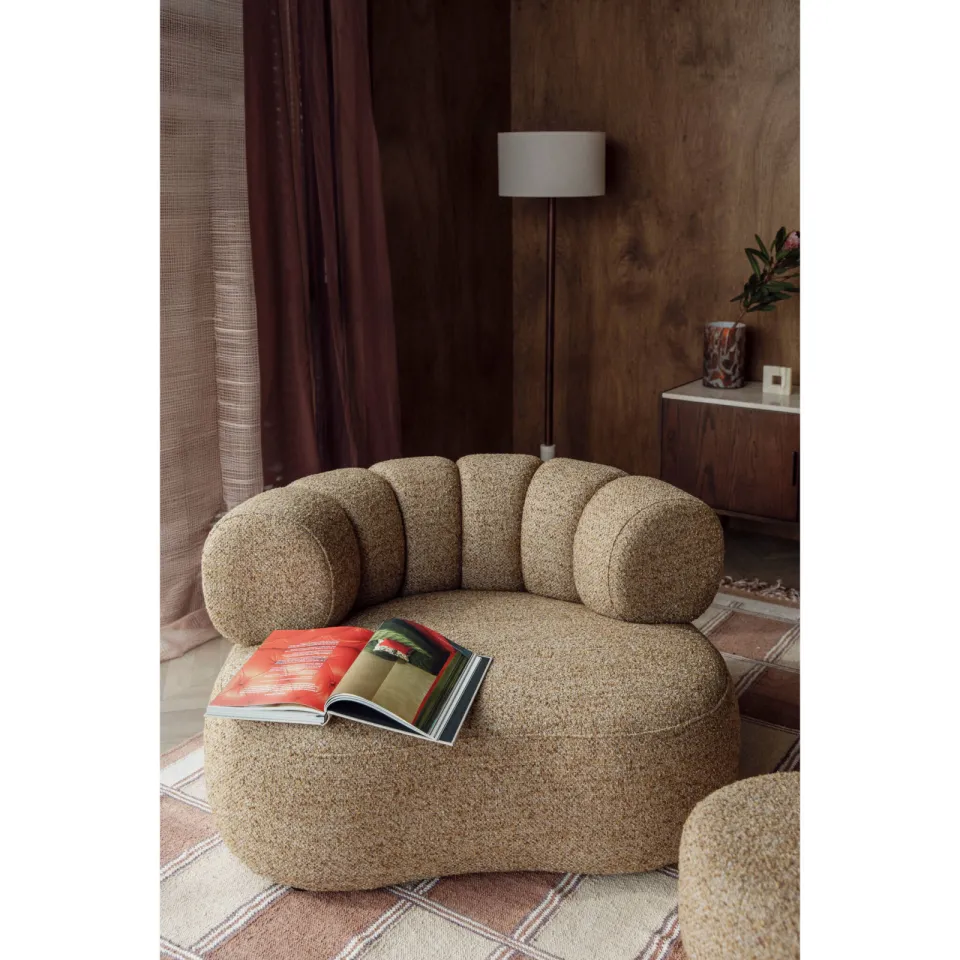 Dutchbone Duvane Fauteuil Bruin, foto 5