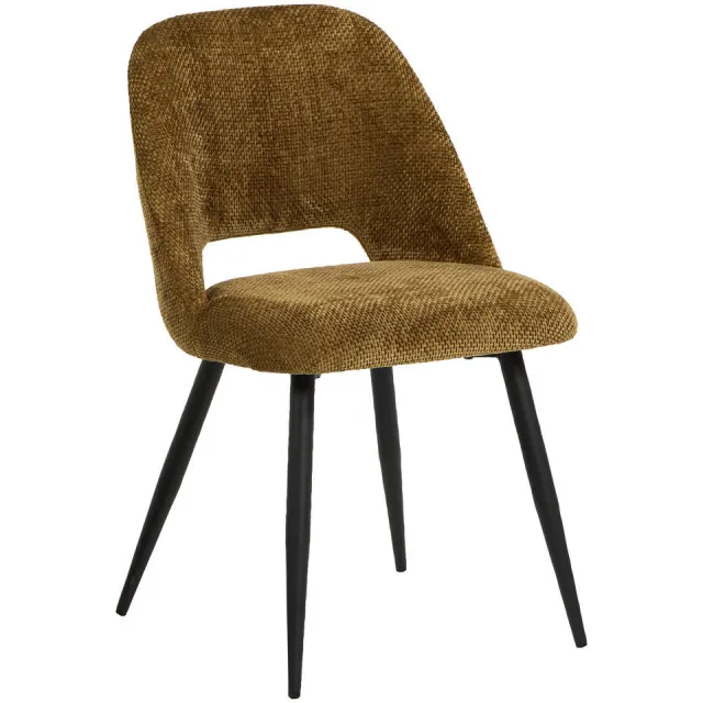 Kwantum eetkamerstoel Avignon cognac Brons