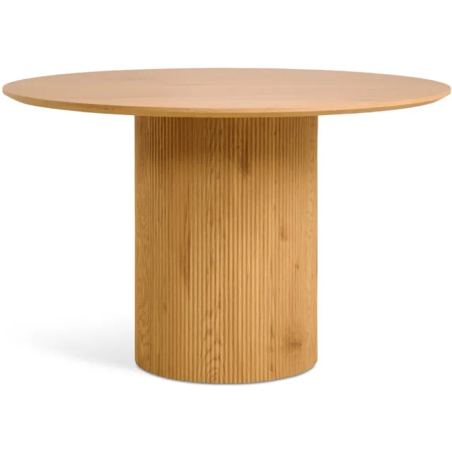 Nest of Nora Ronde eettafel Fenna - 120 cm voor 4 personen - Naturel fineer mangohout Beige