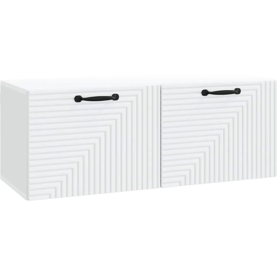 vidaXL Wandbeugel TV-kast Wit 78,5 x 31 x 30 cm Bewerkt hout, foto 3