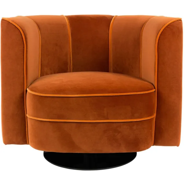 Dutchbone fauteuil Flower Oranje