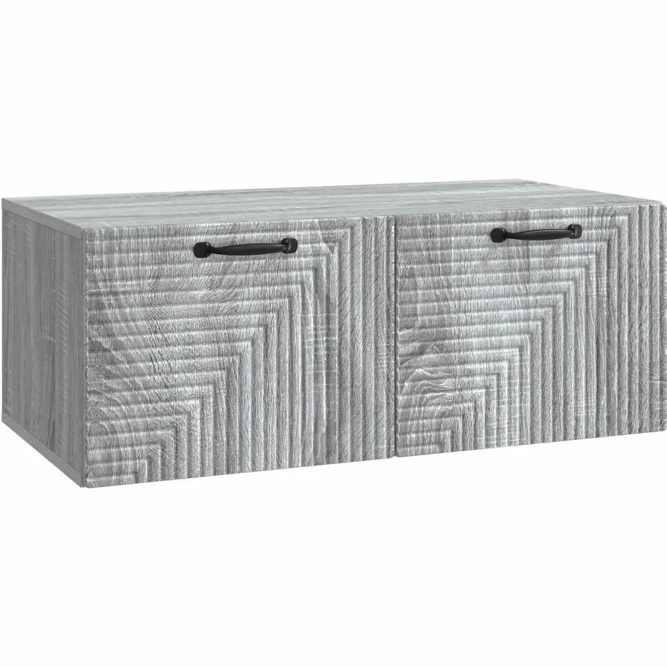 vidaXL Wandbeugel TV-kast Grijs sonoma 78,5 x 41 x 30 cm Bewerkt hout