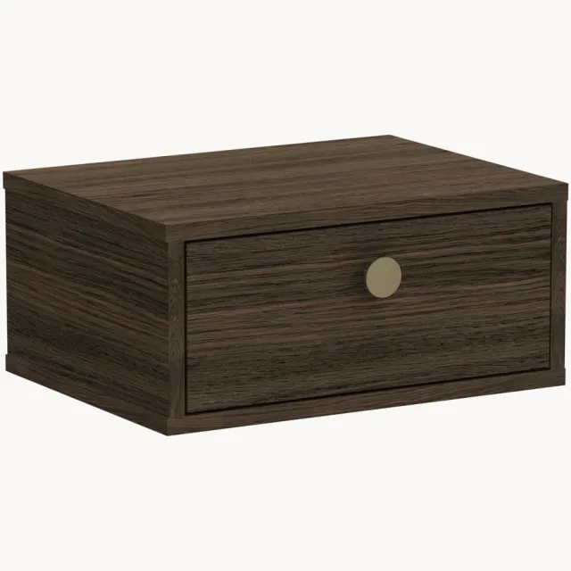 AC Design Houten wandnachtkastje Monfort Bruin