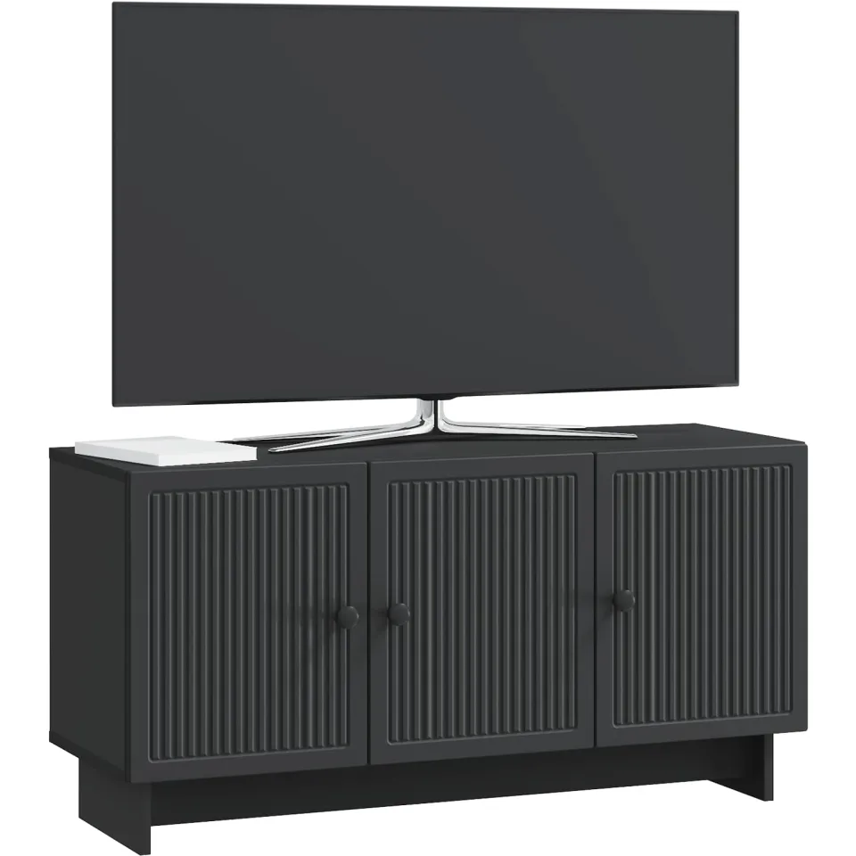 vidaXL TV-kast 99 x 34,5 x 50 cm Zwart Bewerkt hout, foto 3