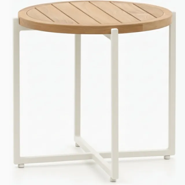 Apple Bee Condor Lounge Koffietafel | Ø 54 cm | Oyster Aluminium