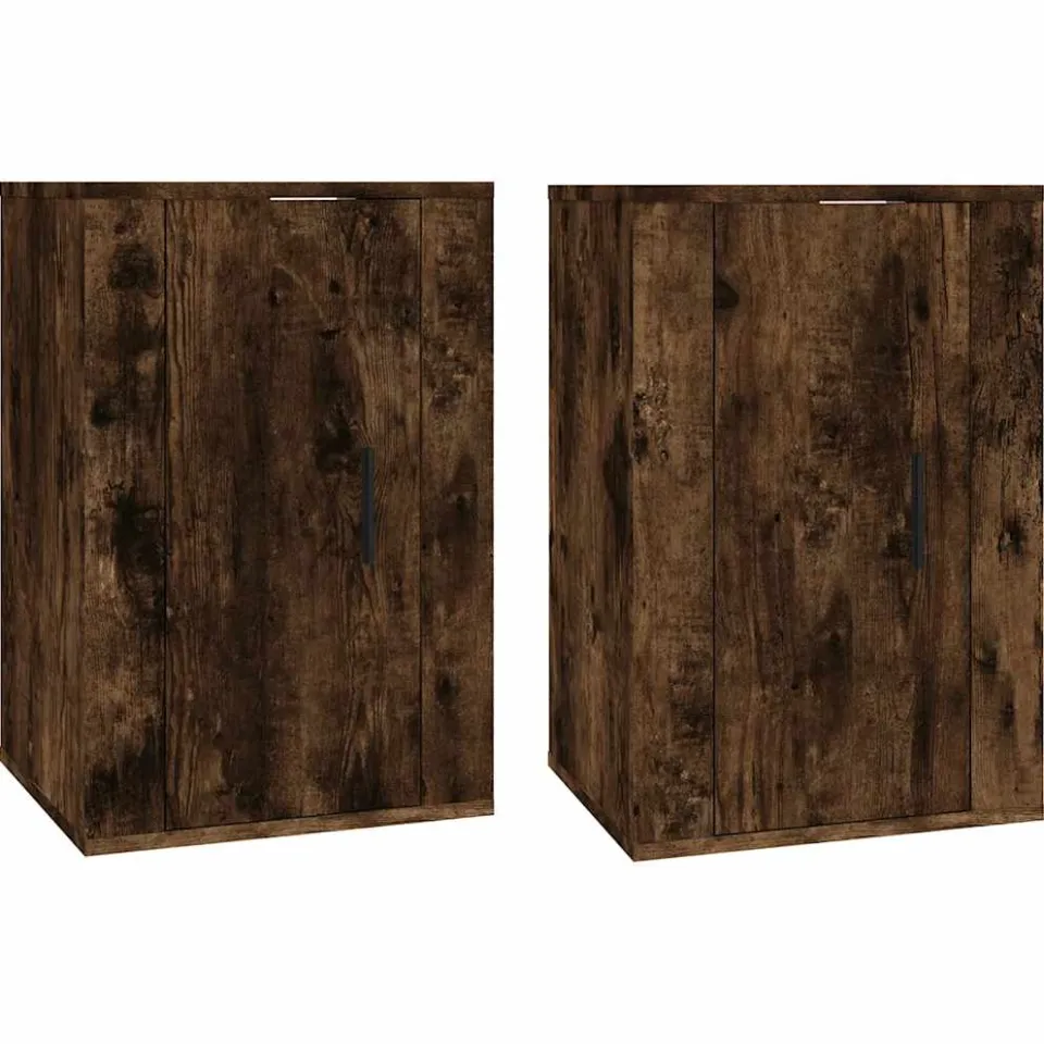 vidaXL Tv-wandmeubels 2 st 40x34,5x60 cm gerookt eikenkleurig, foto 3