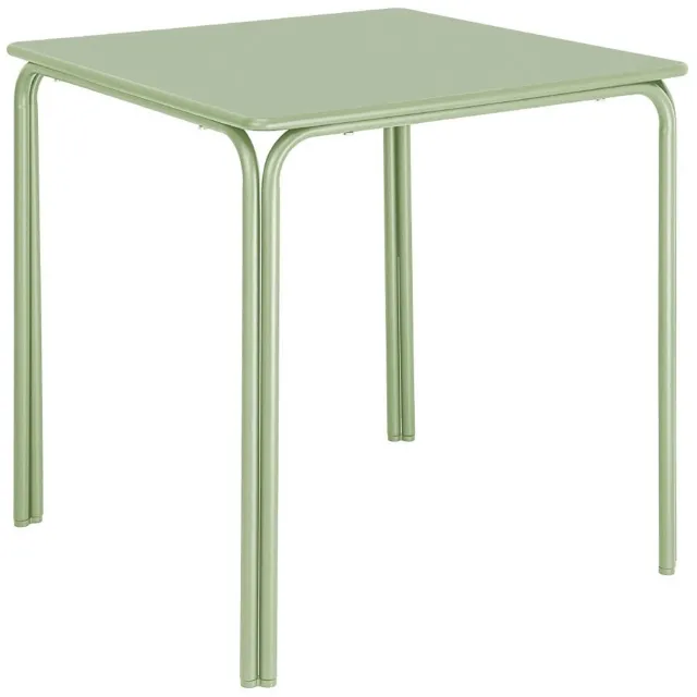 Bolero Adeline Stalen Vierkante Tafel 700mm Lichtgroen