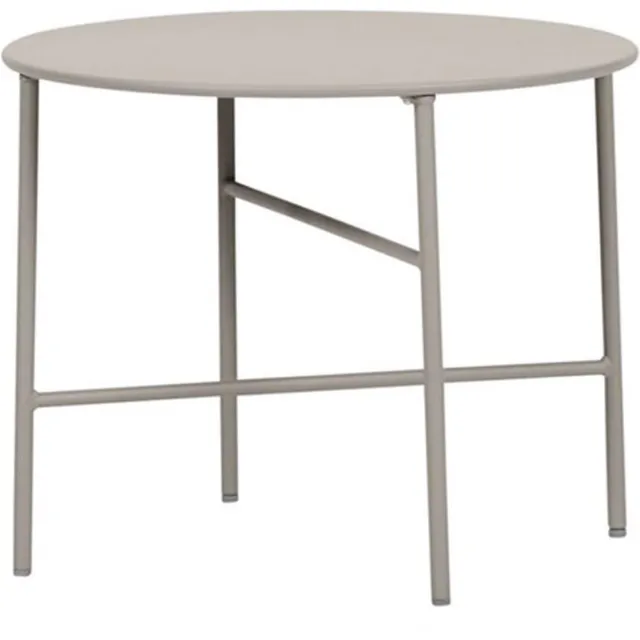 Lisomme Mila metalen tuin salontafel grijs - Ø 50 cm