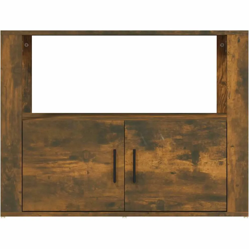 vidaXL Dressoir 80x30x60 cm bewerkt hout gerookt eikenkleurig, foto 3