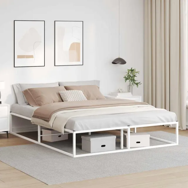 vidaXL Bedframe zonder matras 160x200 cm wit