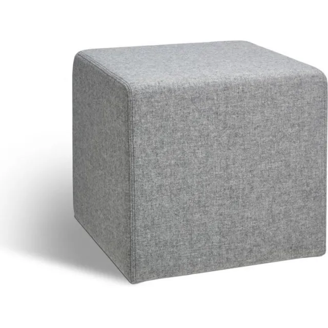 ABC Kantoormeubelen Poef vierkant 50x50cm hoogte 45cm Grijs