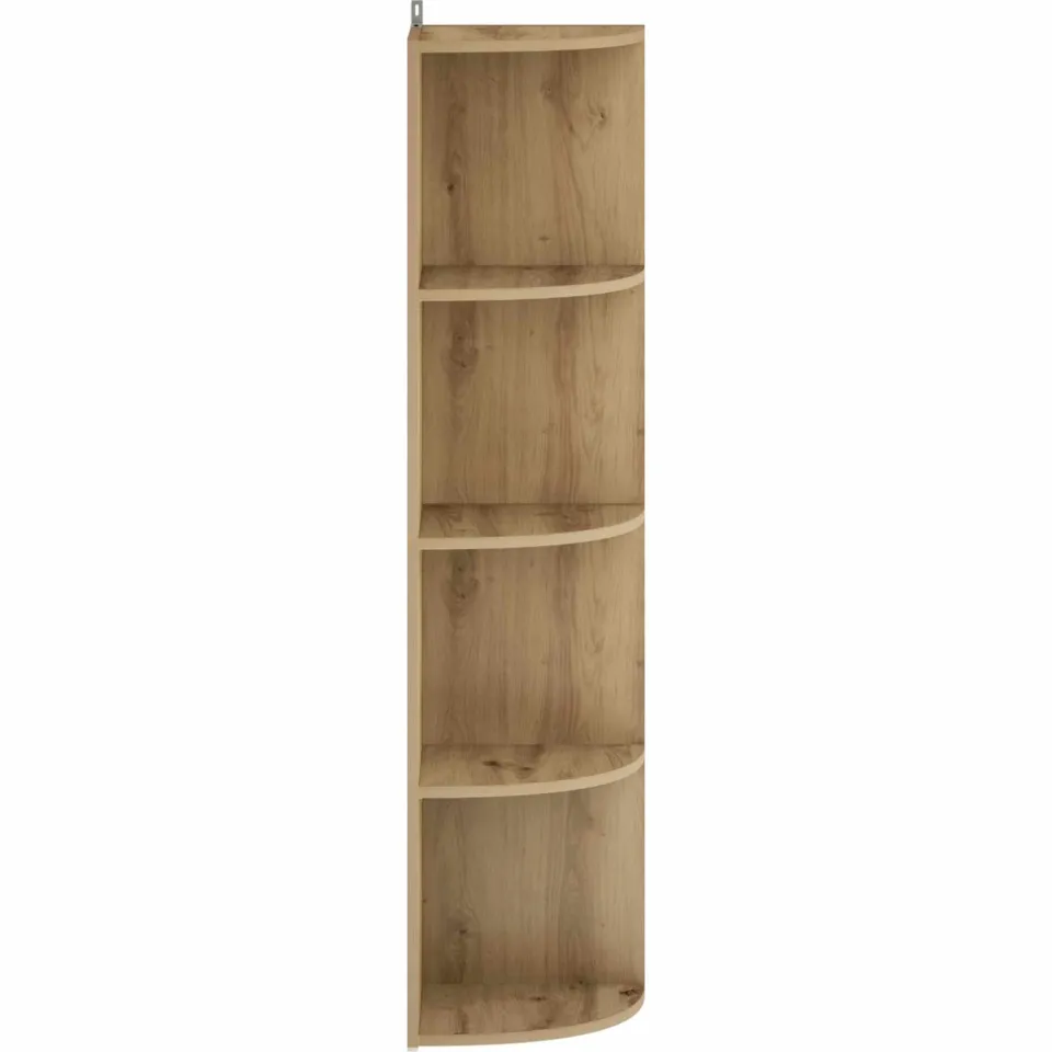vidaXL Hoekplank 4-laags 31,5 x 31 x 130 cm Bewerkt hout Bruin