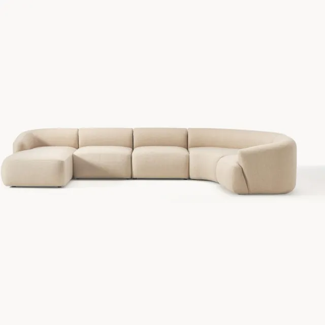 Westwing Collection Modulaire U-bank Sofia Beige