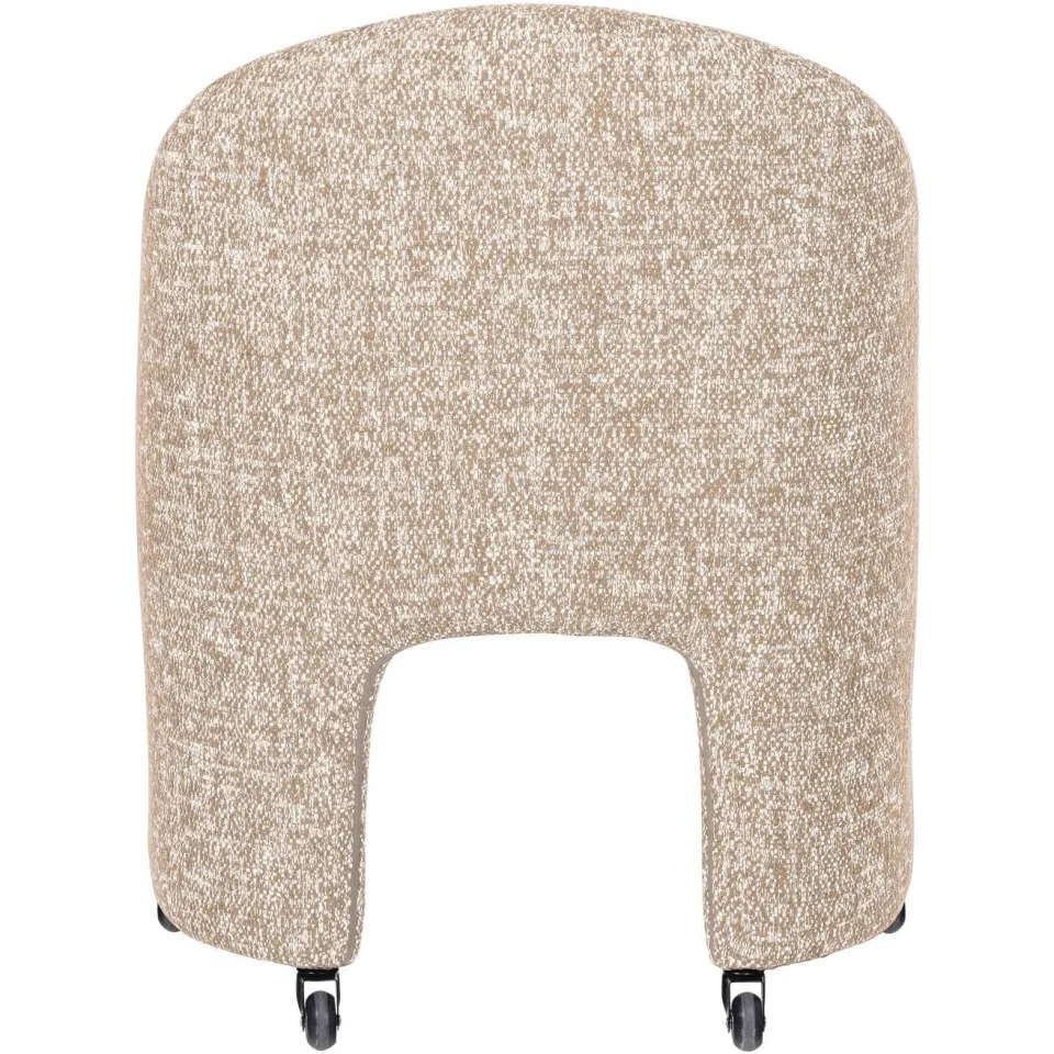 WOOOD Cordo eetkamerstoel met wielen naturel, foto 5
