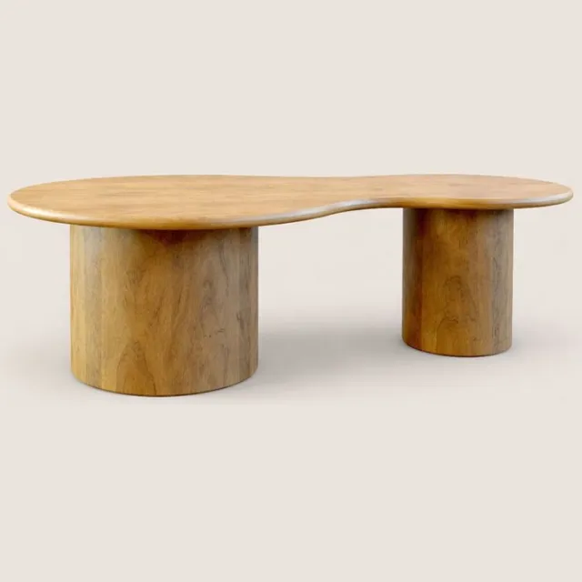 Niva Home Salontafel 120 cm Mangohout – Organisch – Modern Design Naturel
