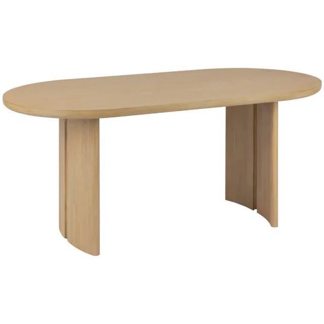 Atmosphera Créateur d'intérieur® Ovale eettafel van acaciahout voor 6 personen LOUSADA Beige