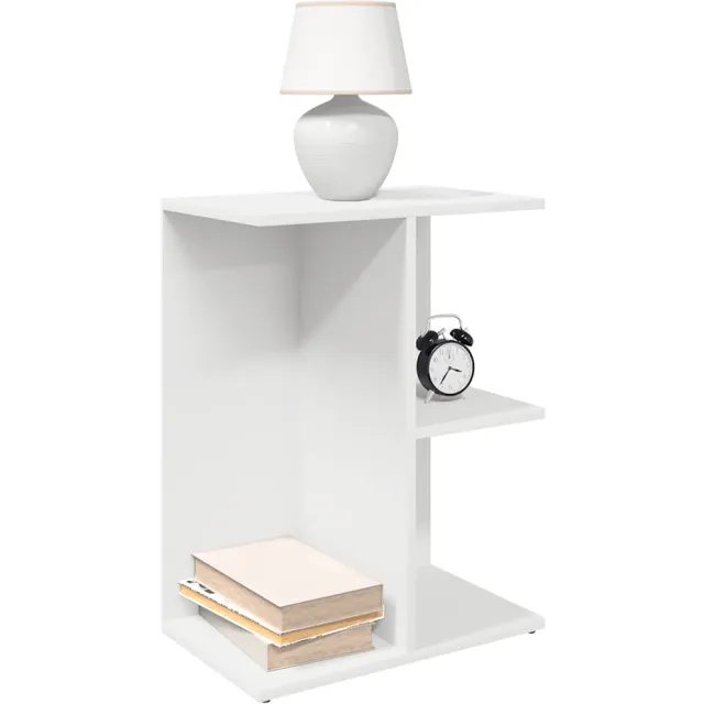 vidaXL Nachtkastjes 2 st 46,5x29x61 cm bewerkt hout wit
