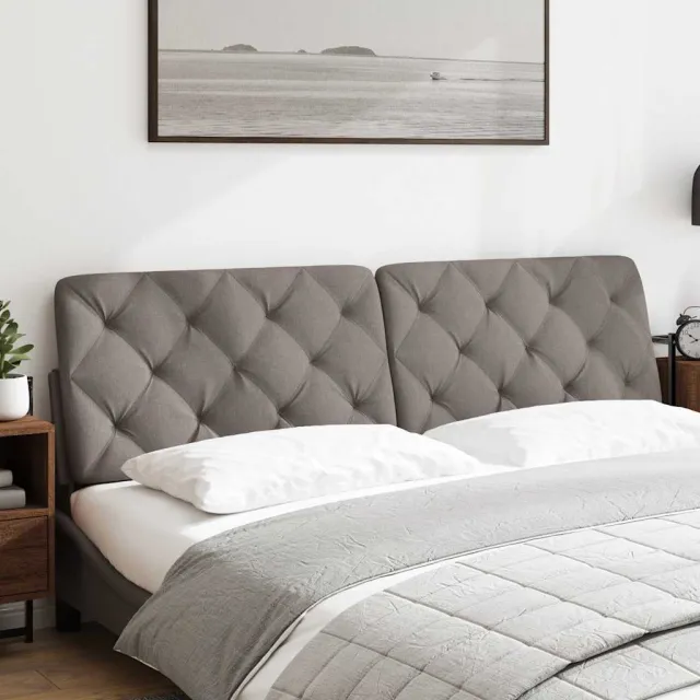 vidaXL Hoofdbordkussen 180 cm stof taupe