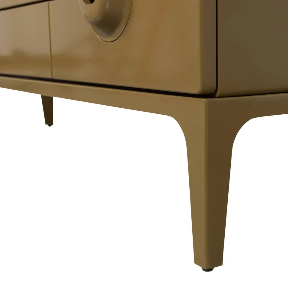WOOOD Merge tv-meubel lichtbeige honey yellow, foto 4