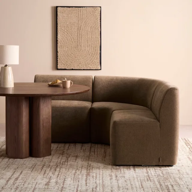 NOUS Living Rhea eetkamerbank bruin, foto 2