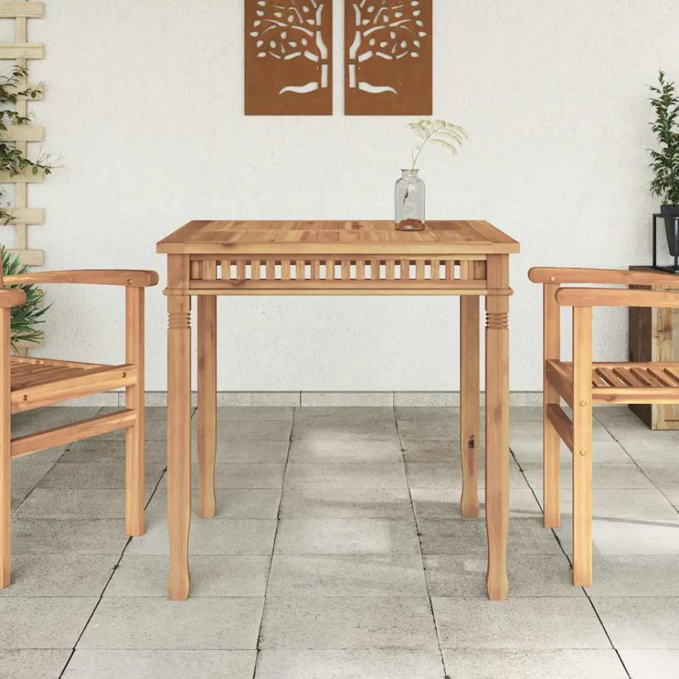 vidaXL Tuintafel 80x80x80 cm massief teakhout bruin, foto 3