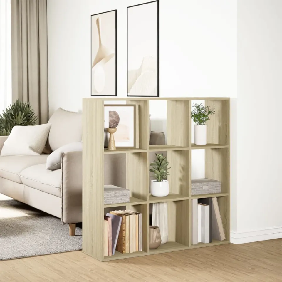 vidaXL Kamerscherm / boekenkast 102x29x103,5 cm hout sonoma eikenkleur, foto 4