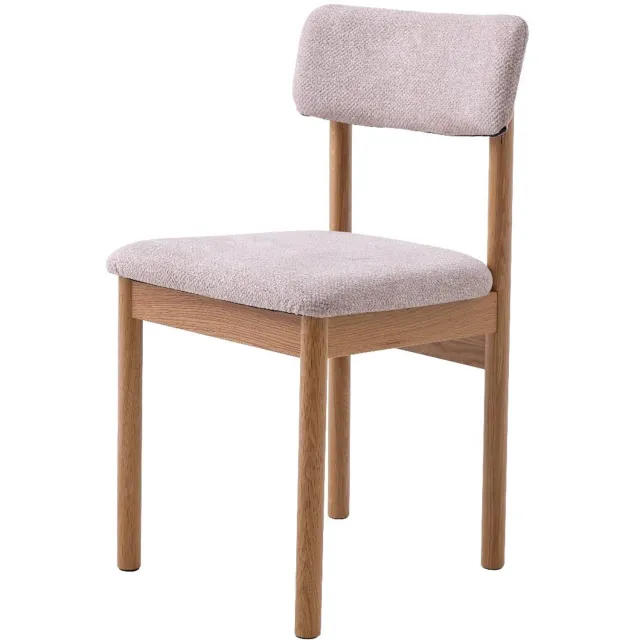 Nordic Home Sapo eetkamerstoel - roze/naturel