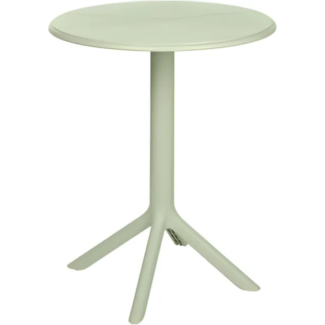 Ambiance Tuintafel - D60 x 75 cm - mintgroen - rond - polypropyleen - bistrotafel - tuinmeubels