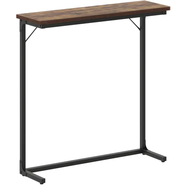 Happiq Consoletafel – Voor Hal & Woonkamer – Smalle Sidetable in Industriële Stijl – Rustiek Bruin Rustic Brown
