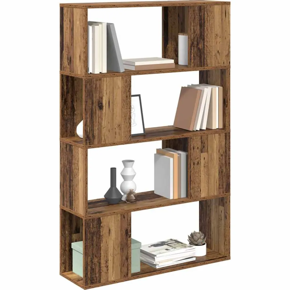 vidaXL Tv-meubelset 80 x 24 x 125 cm Bruin Bewerkt hout, foto 3